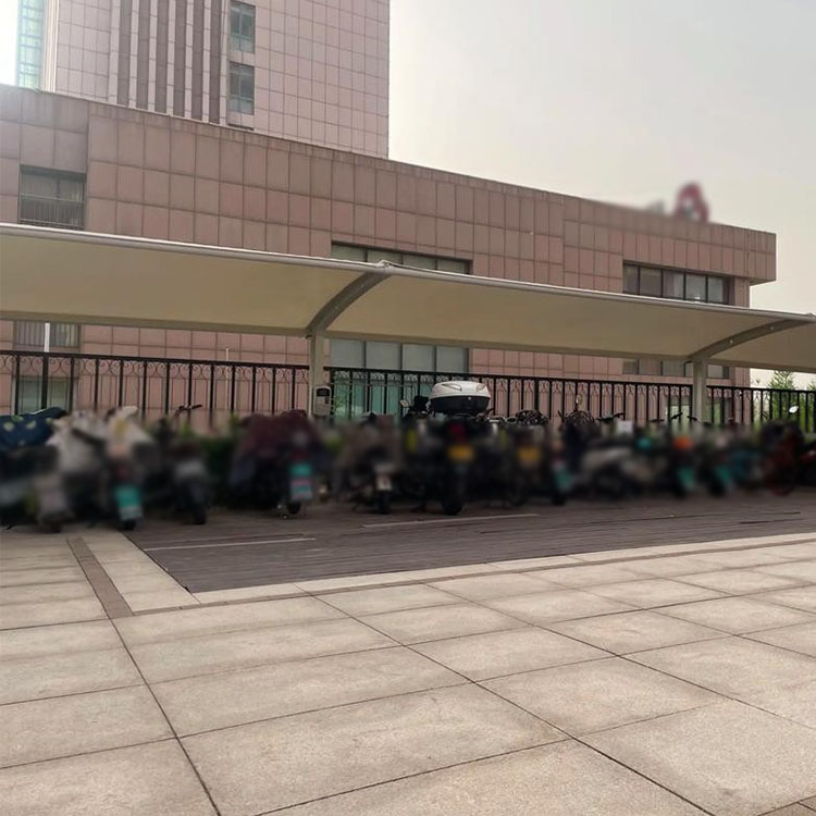 中方县膜结构电动车棚